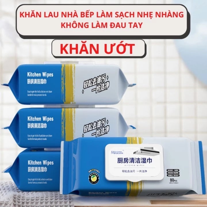 Khăn ướt lau bếp Kitchen Wipes