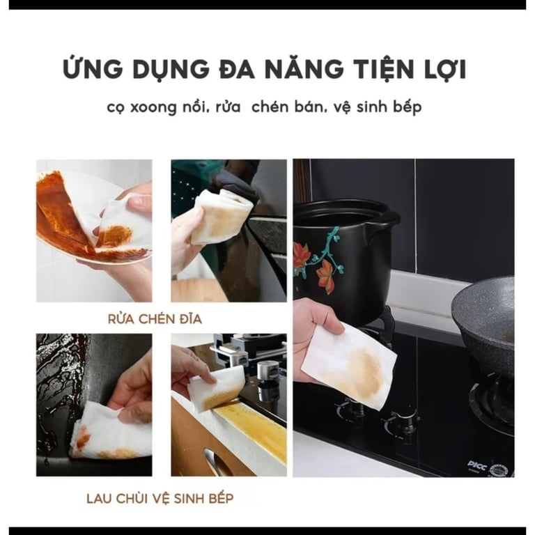 Khăn ướt lau bếp Kitchen Wipes