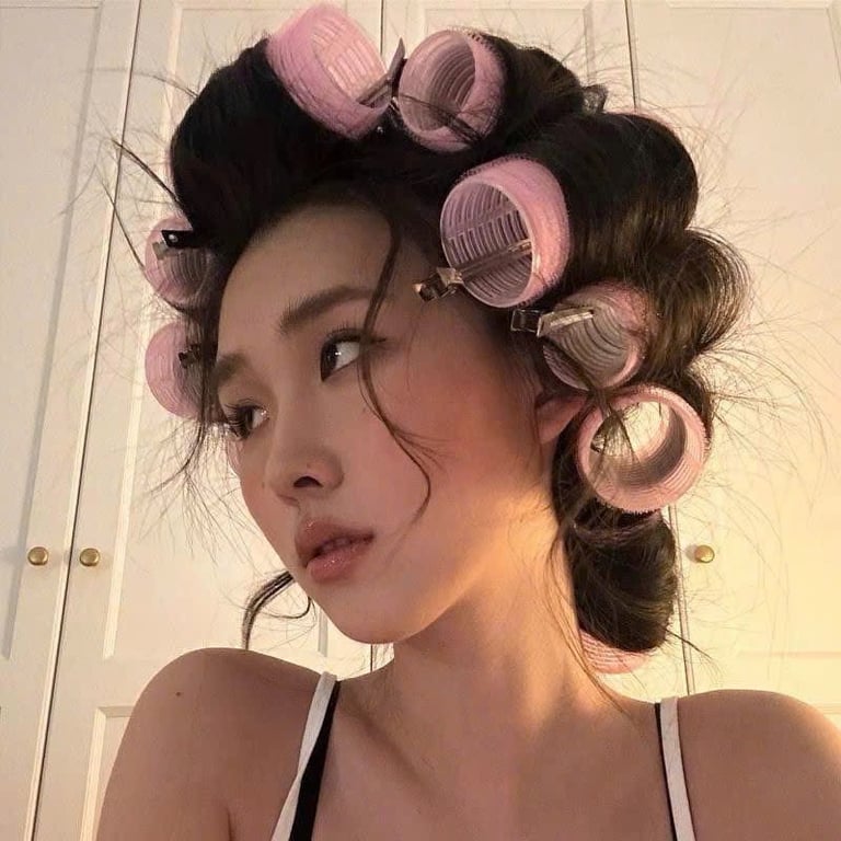 LÔ CUỐN TÓC UỐN TÓC MÁI - TÓC NGUYÊN BỘ SIÊU CỤP - XOĂN LỌN TO BỒNG BỀNH