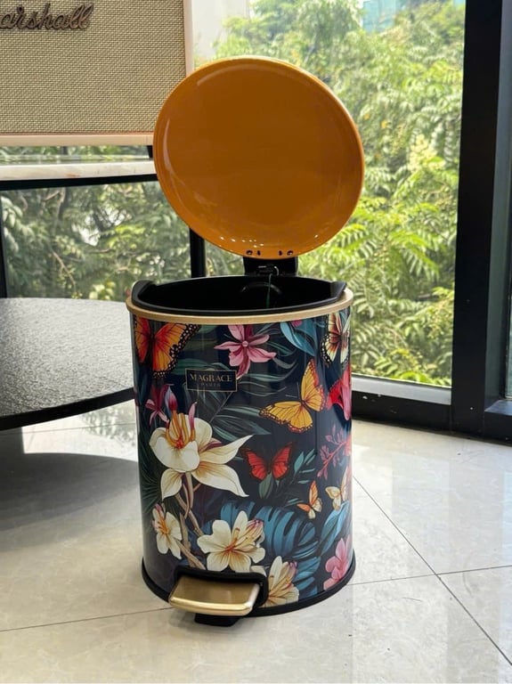 THÙNG RÁC MAGRACE PARIS HỌA TIẾT HOA