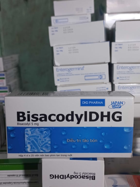 Bisacodyl 5mg hậu giang h/100v