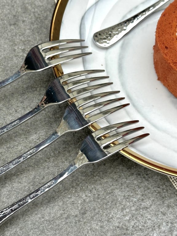 Set 5 dĩa inox cao cấp size nhỏ GINKGO 14cm