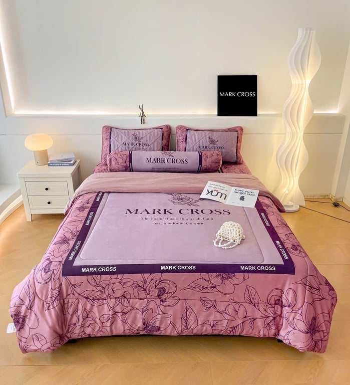 Set 5 món ga gối nỉ nhung êm dịu MarkCross CHT15 💯💯
