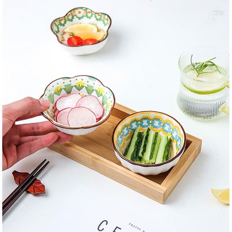 Set bát chấm mẫu hoa/ cá 6 &12 bát