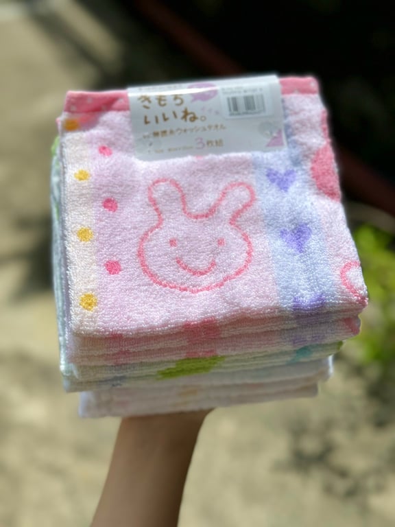 SET 3 KHĂN MẶT COTTON HAYASHI