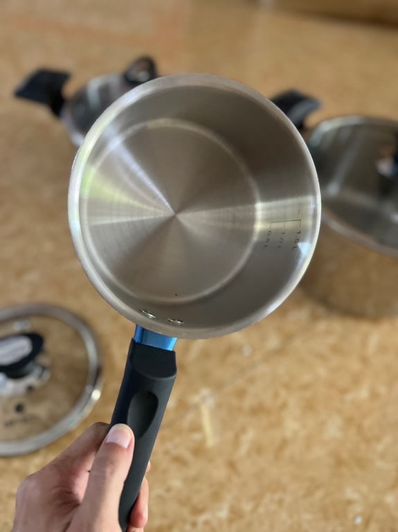 Bộ nồi inox 3lớp cao cấp đáy liền elmich trimax xp el- 3755 size 16-20-24cm