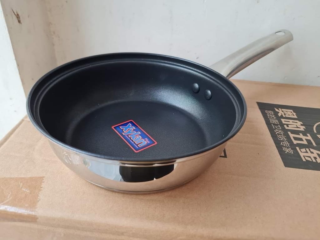 CHẢO INOX 304 CHỐNG DÍNH CAO CẤP 5 ĐÁY KALPEN Size 18CM