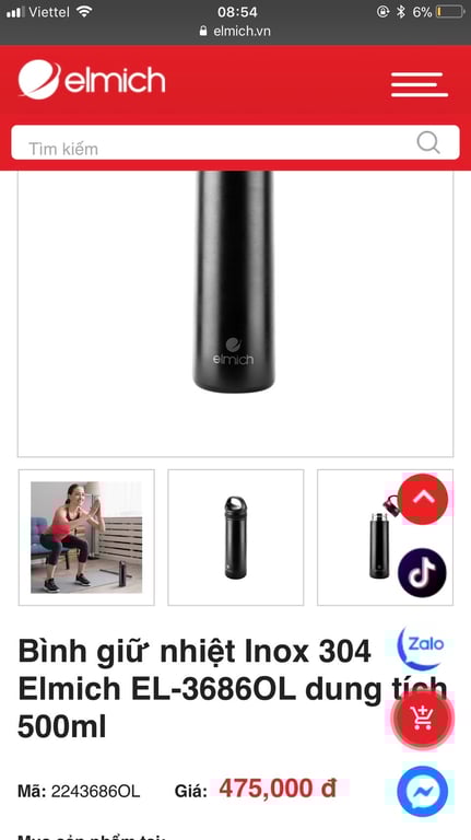 Bình Giữ Nhiệt Elmich 3686OL 500ml