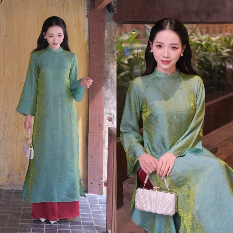 AD gấm tằm xanh lá (có bigsize)