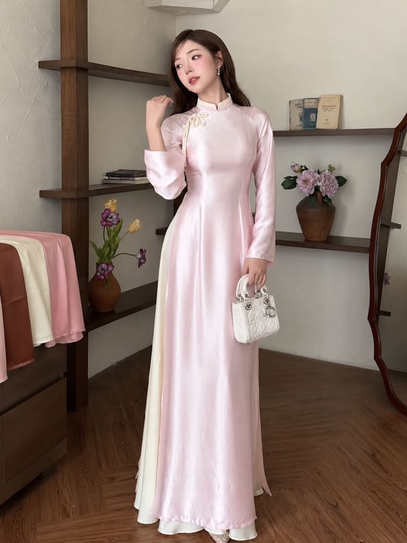 AD Bách Hoa hồng nhạt (S->XXL)