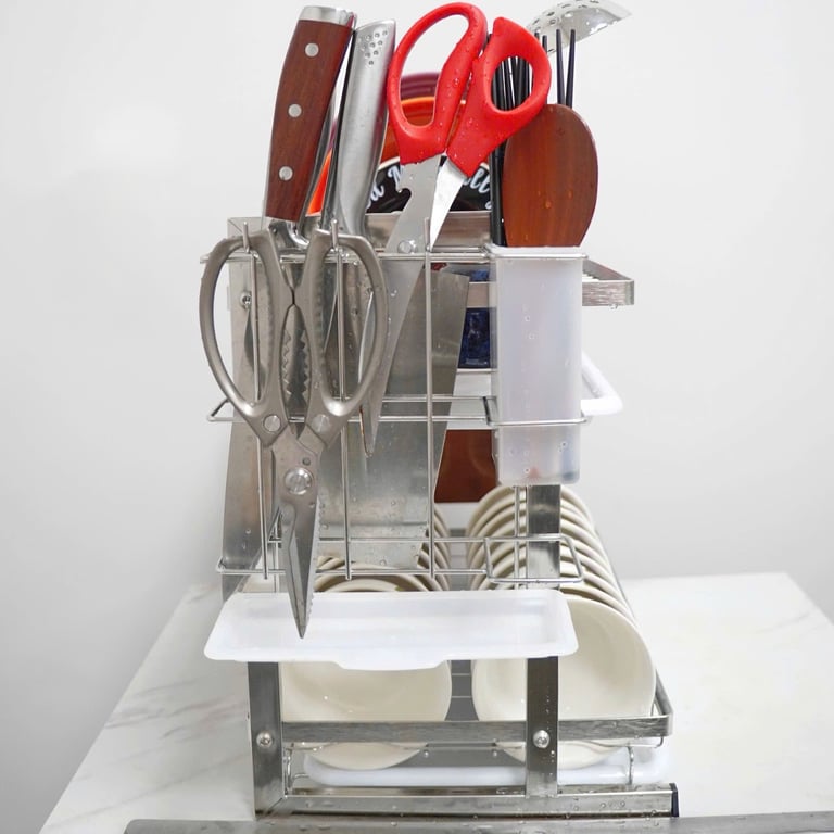 KỆ ÚP CHÉN BÁT INOX 304 GI-HOME - KC02