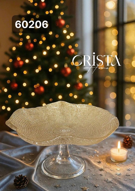 ĐĨA CHÂN BỒNG VÂN LƯỚI  CRISTA HOME 24CM CAO CẤP