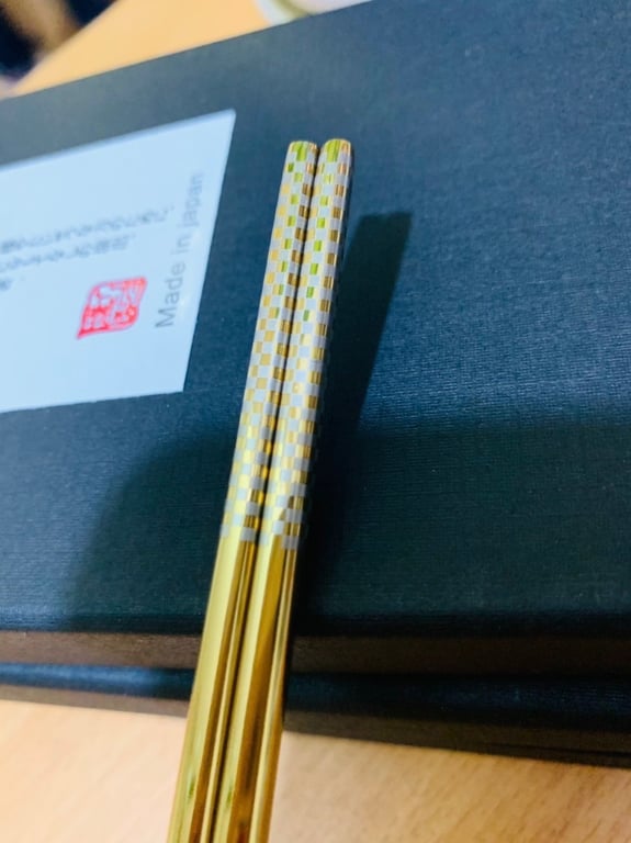 Set 5 đôi đũa inox 304 đặc ruột Japan ST1192