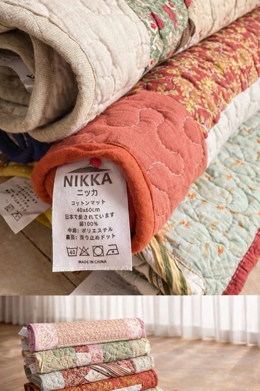 SET 5 THẢM QUILT VINTAGE NIKKA NHẬT- NK06