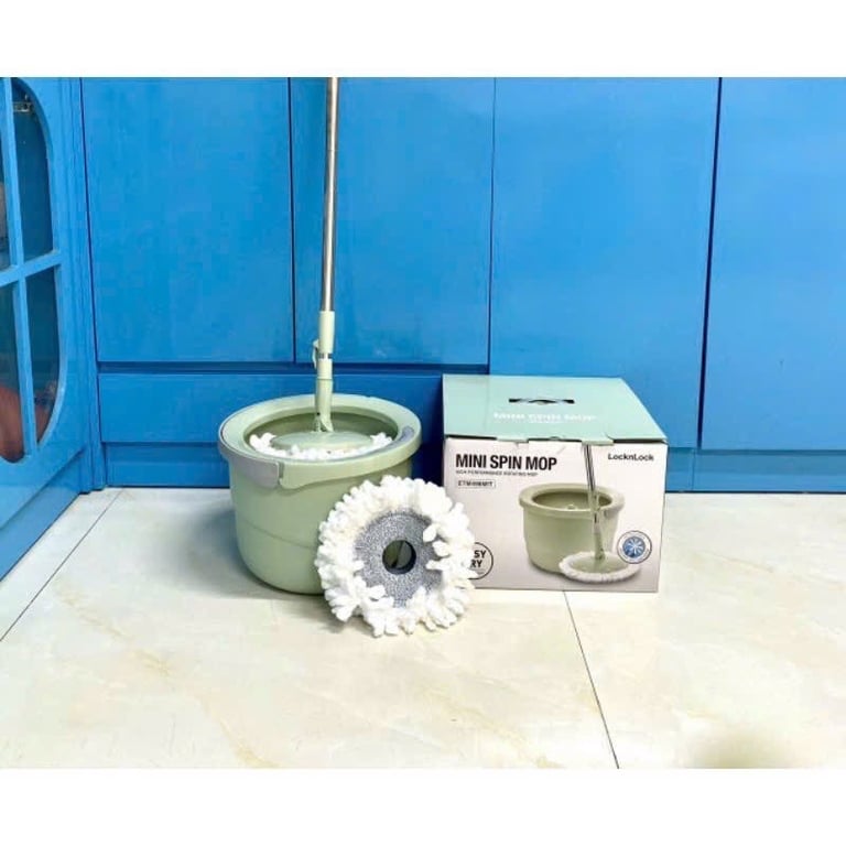 CÂY LAU NHÀ MINI LOCK&LOCK 2 BÔNG LAU ETM498MIT MÀU MINT