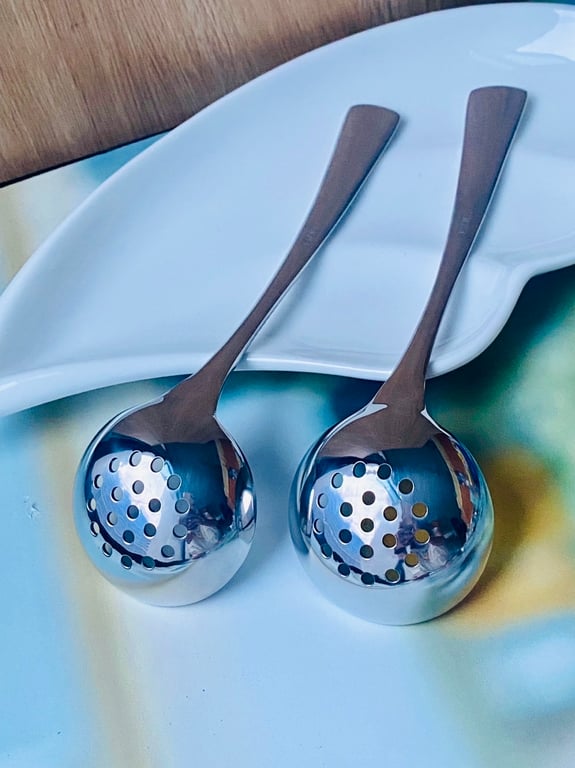 Muôi thủng và muôi canh cán khắc Chockmen 19cm