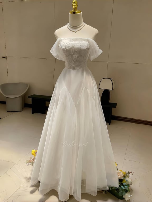 Đầm trễ vai dáng đi tiệc Loris