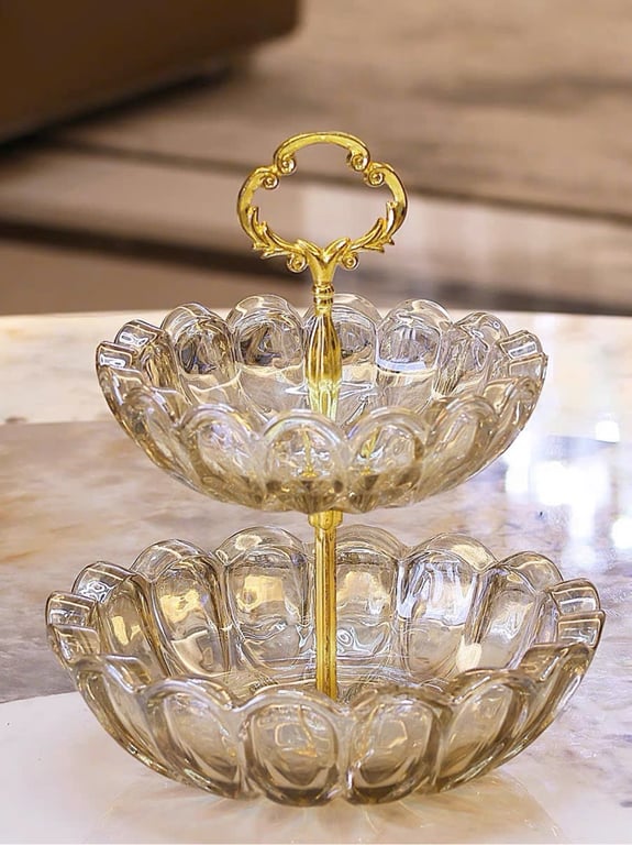 KHAY ĐỰNG BÁNH KẸO THUỶ TINH PHA LÊ