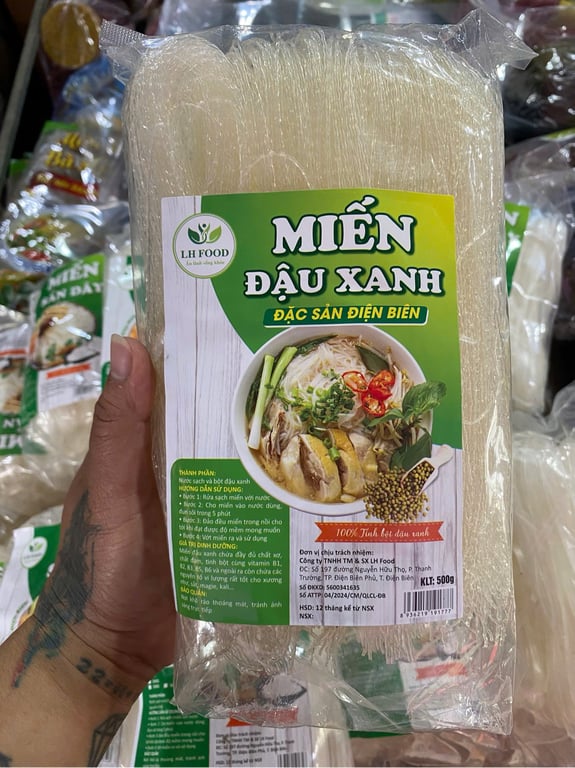 MIẾN ĐẬU XANH Điện Biên gói 500gr