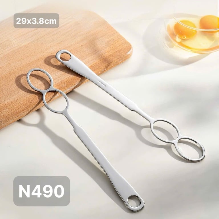 Bộ 2 đánh trứng, dằm thức ăn inox 18/10