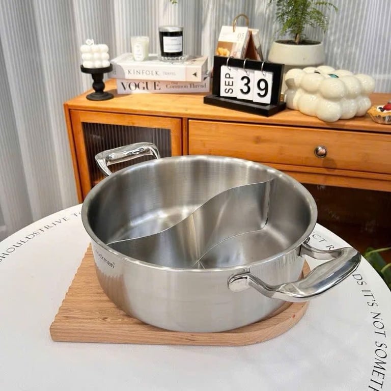 ⭕ Nồi lẩu hai ngăn Chockmen - 30CM - C308