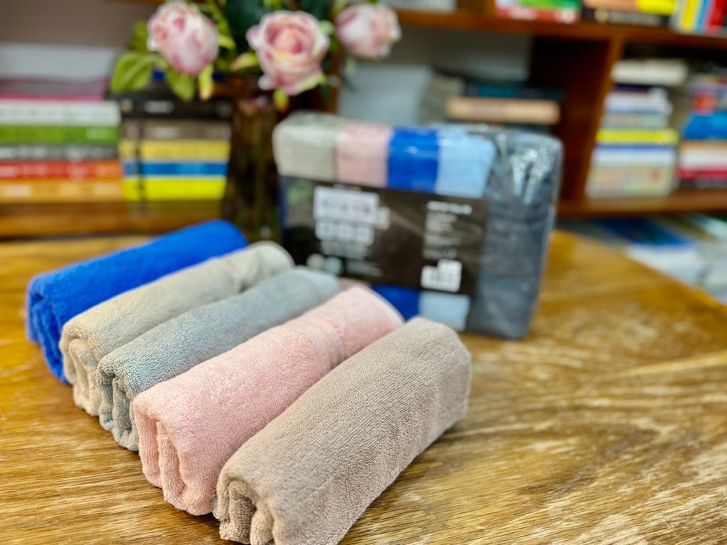 Combo set 5 khăn tắm gội xuất Hàn