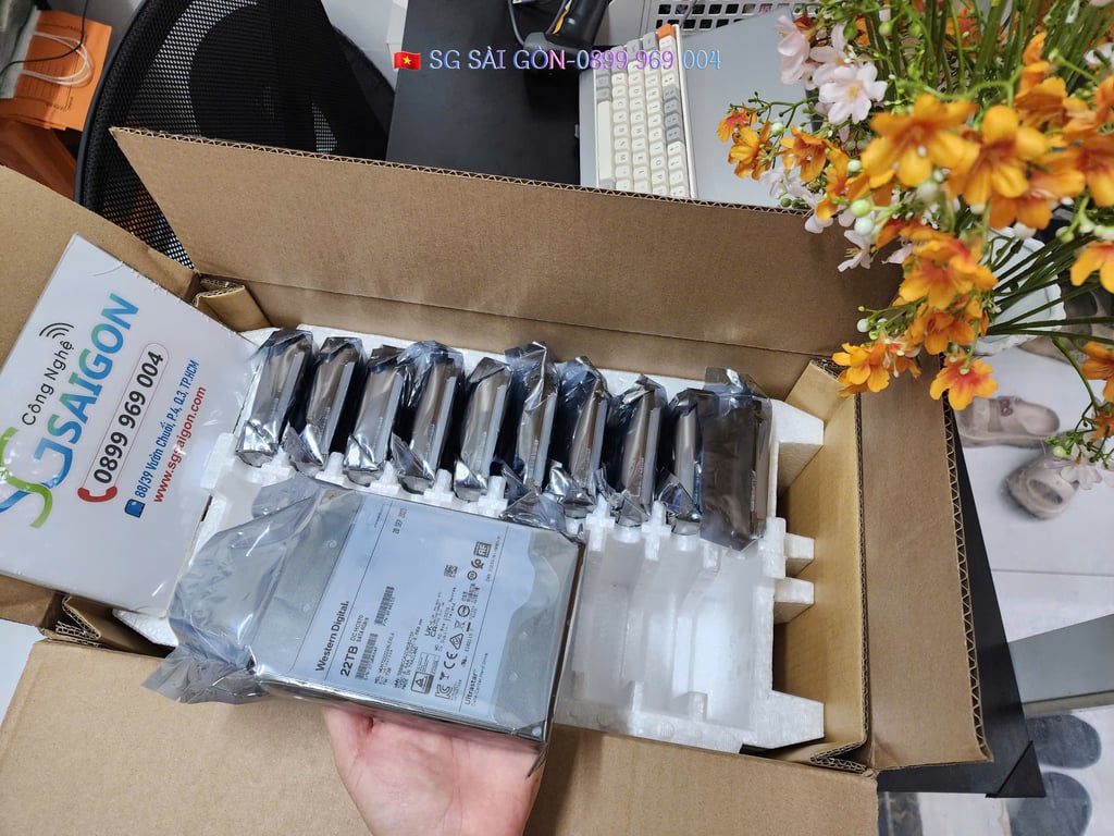 Ổ Cứng HDD WD Ultrastar 22TB HC570 3.5 inch SATA Ultra 512E SE 512MB Cache 7200RPM WUH722222ALE6L4