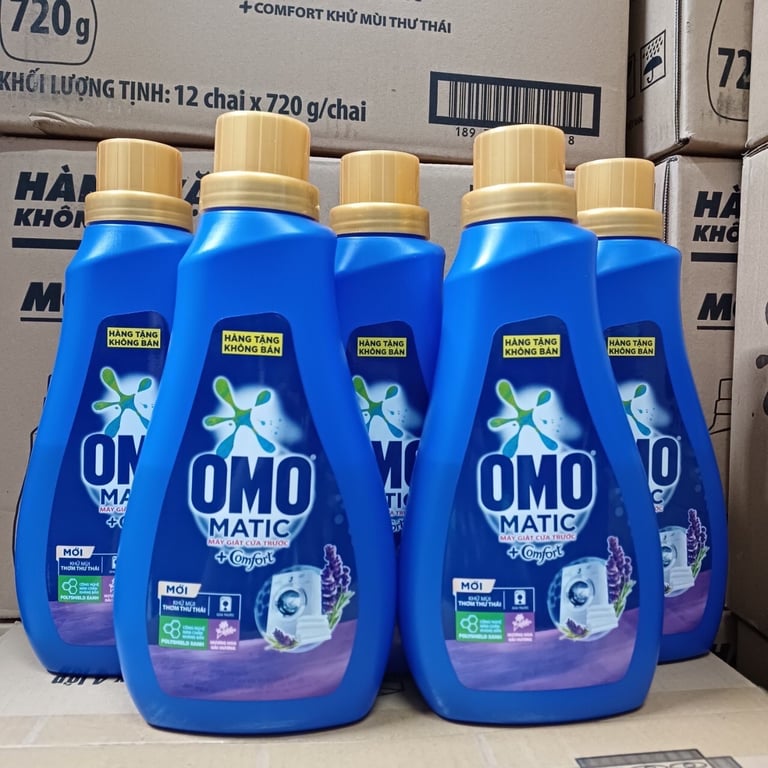 Nước Giặt Omo Matic Comfort 720g *3 chai