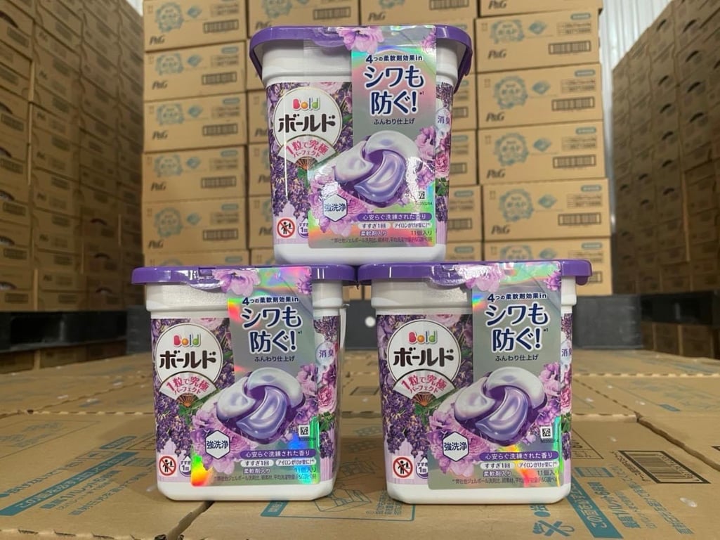 HỘP VIÊN GIẶT XẢ BOLD 4 IN 1 Nhật Bản