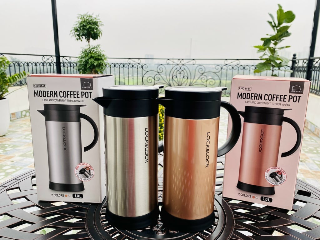 BÌNH GIỮ NHIỆT ĐỰNG CÀ PHÊ PENGUIN LOCK&LOCK 1L LHC1444