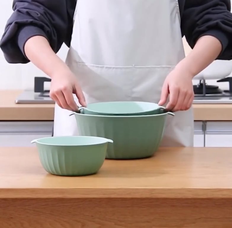 set 4 rổ+ 4 chậu