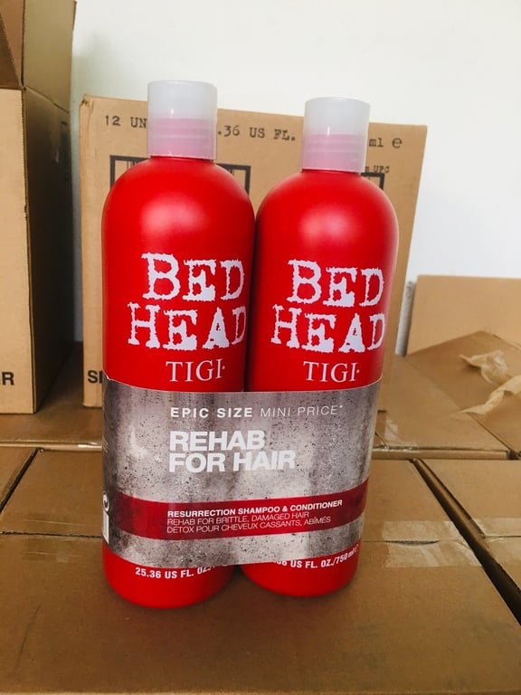 Cặp Dầu Gội TiGi Đỏ Phục Hồi Tóc Hư Tổn