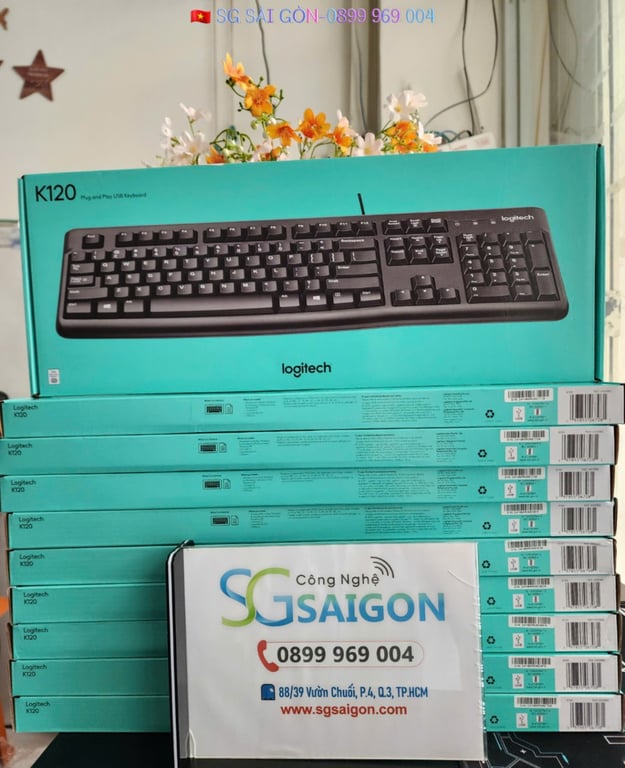 Bàn Phím Logitech K120 (USB/ĐEN)