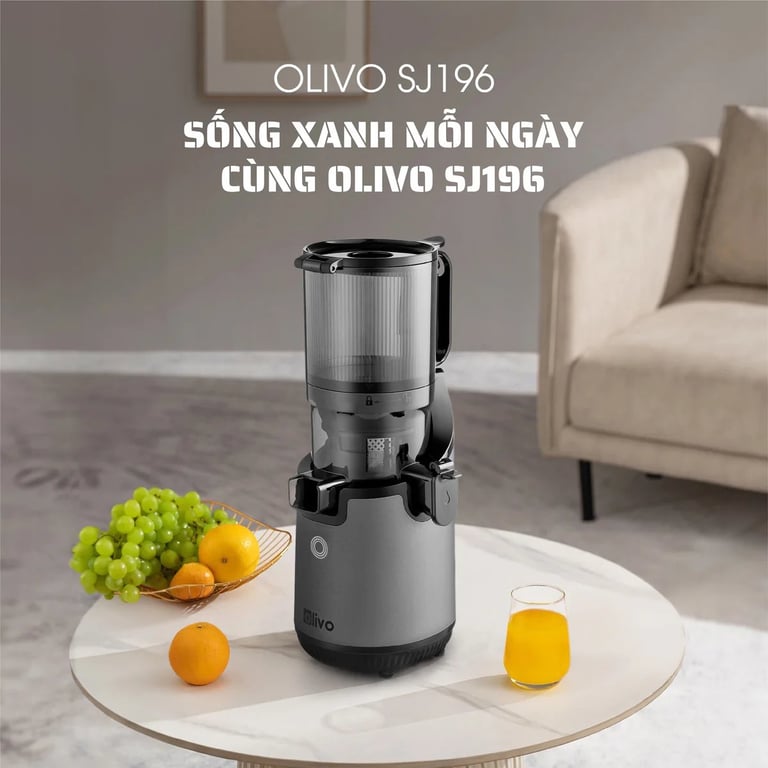Máy Ép Chậm OLIVO SJ196 Titanium