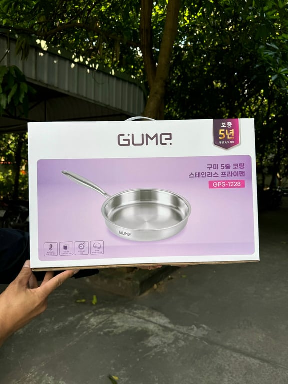 CHẢO CẠN 5 LỚP LIỀN KHỐI 28CM nhà GUME