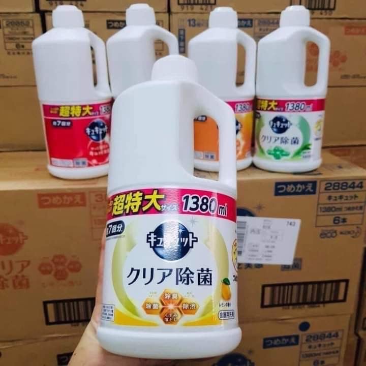 Nước rửa bát KAO 1380ml Nhật nội địa.