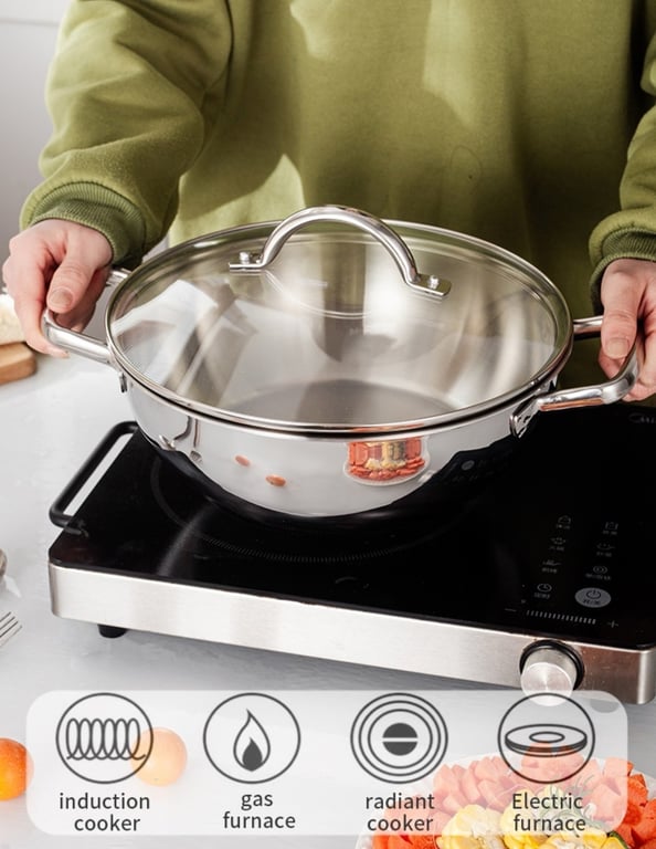 Nồi hai quai Lunkai 24cm -26cm