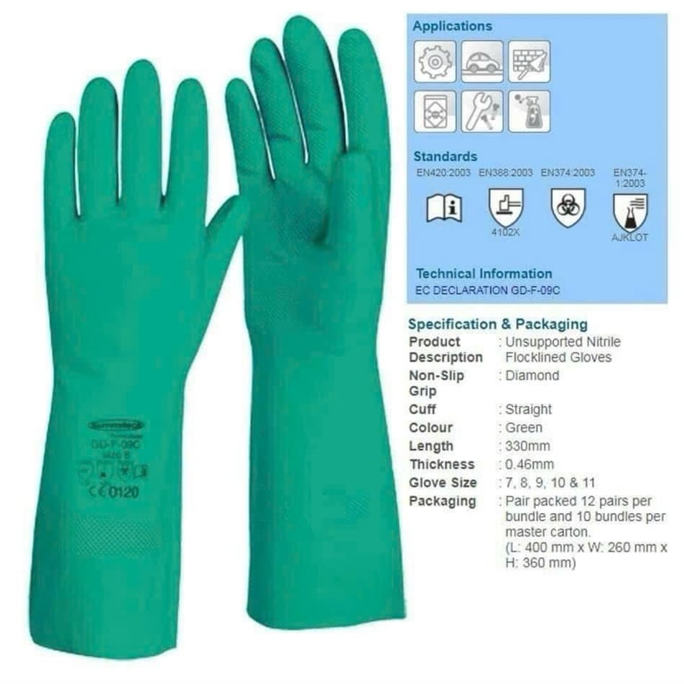 Găng tay cao su 32cm