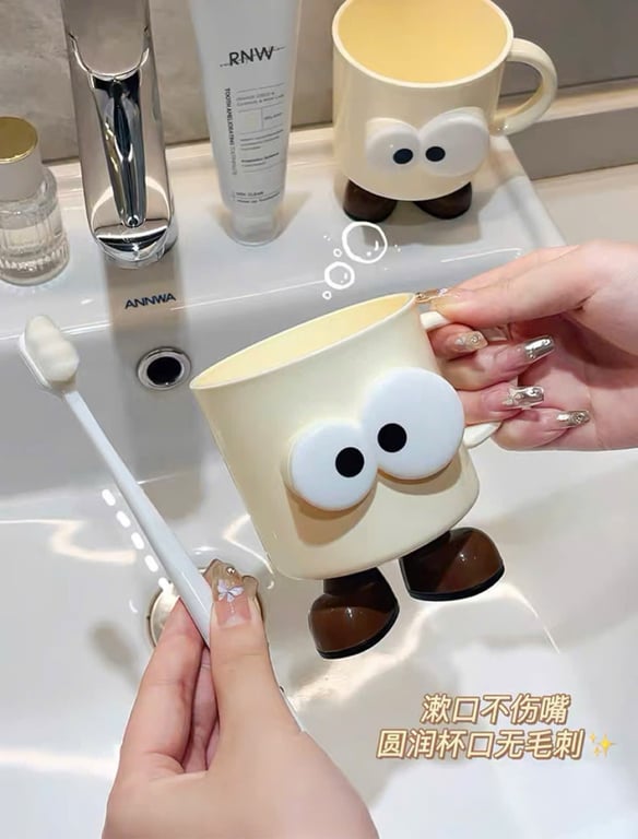 Set 2 Ly uống nước, cốc đánh răng  xinh xinh