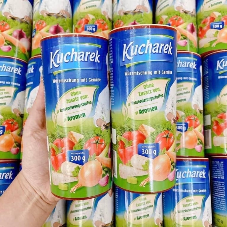 Hạt nêm hữu cơ 100% từ rau củ quả hữu cơ KUCHAREK Đức