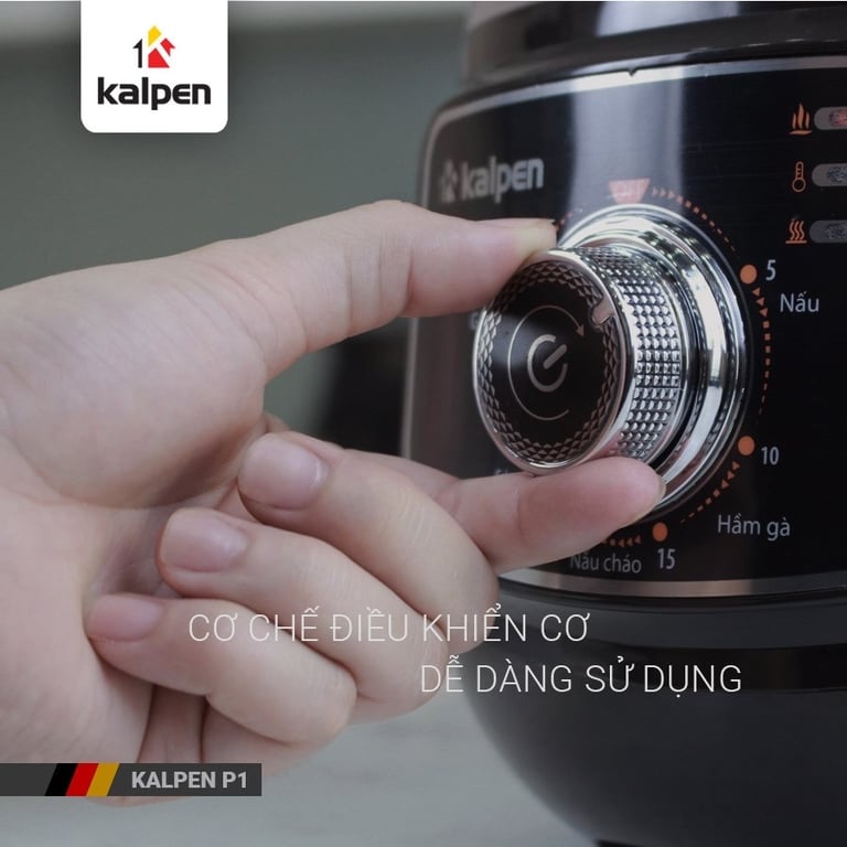 NỒI ÁP SUẤT ĐIỆN KALPEN P1 DUNG TÍCH 2,5L