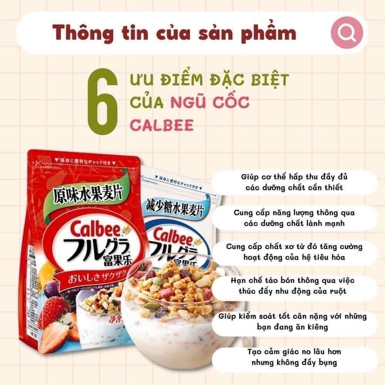 Ngũ cốc Calbee 750g Nhật Bản😋