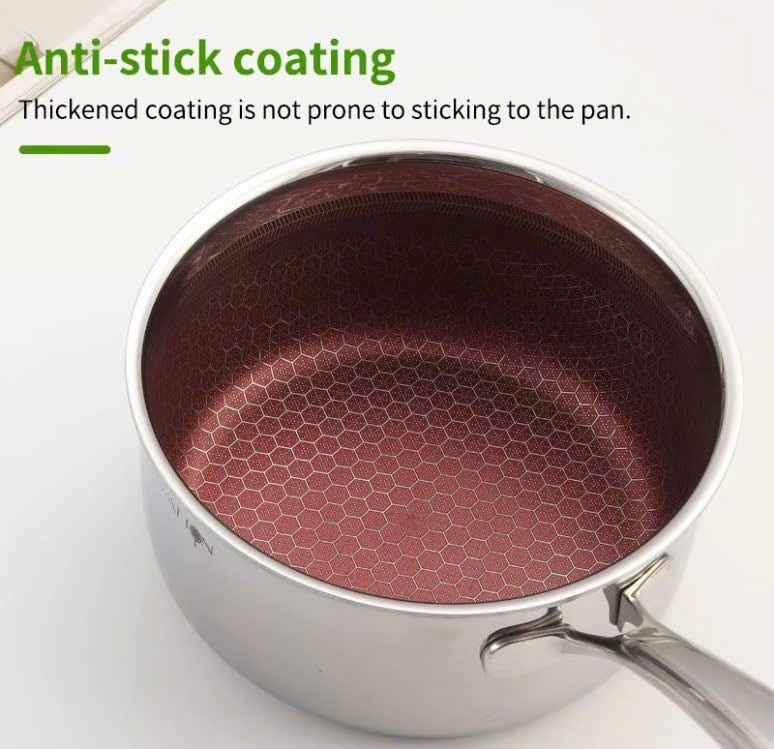 Quánh chống dính vân CARA inox18/10 16cm OYATTON - O477