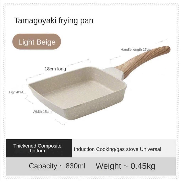 Chảo chống dính chữ nhật làm bánh, làm đồ ăn sáng đa năng.