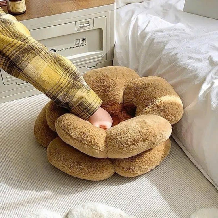 Đệm lông thỏ hoa hình mặt Capybara cute