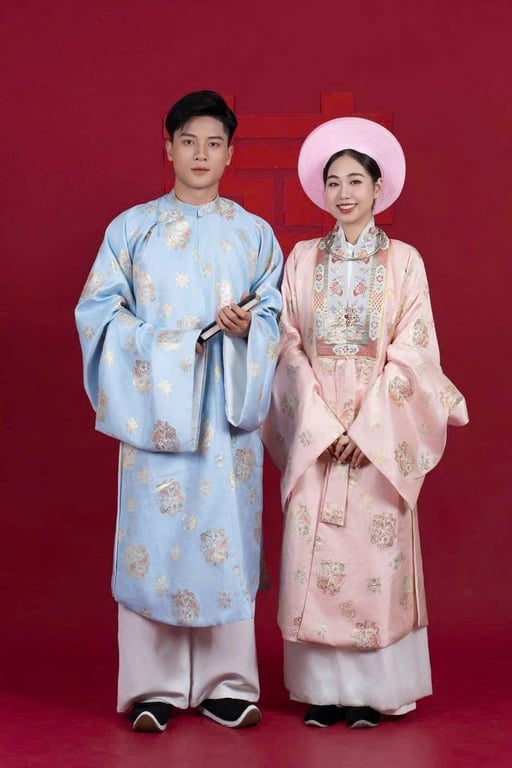 Set Tấc gấm dệt KT xanh biển