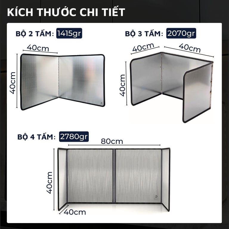 tấm chắn dầu nhà DandiHome