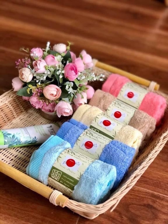 KHĂN MẶT CAO CẤP SỢI TRE