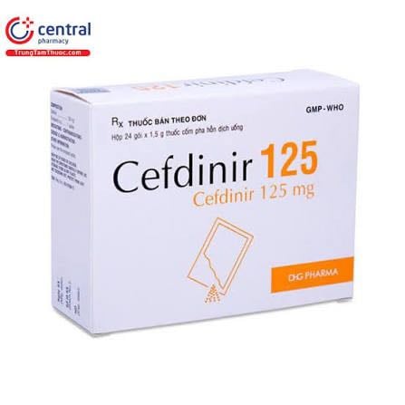 Cefdinir 125 hg h/24g