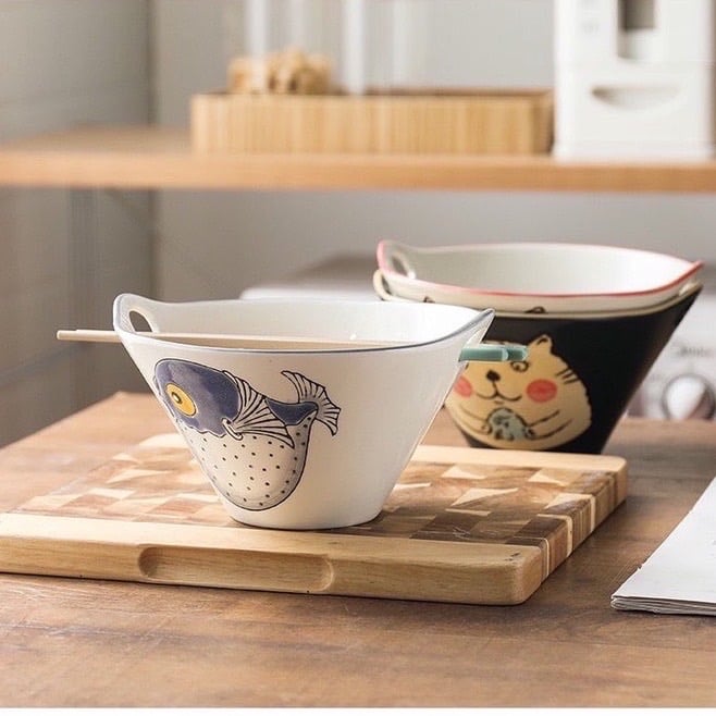 Set 2 Bát tô sâu lòng gốm sứ cao cấp 20cm, dung tích 800ml